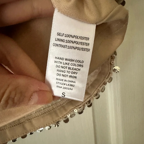 By Together Silver Sequin Crop Top - Picture 4 of 6